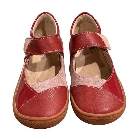 Livie & Luca - Sweet Remanant II Red Multi Patterned Girls Dress Shoes | Size 11 - Picture 7 of 15